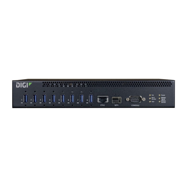 AnywhereUSB 8 Plus Remote USB 3.1 Hub with 8 type A USB connectors, includes external pow