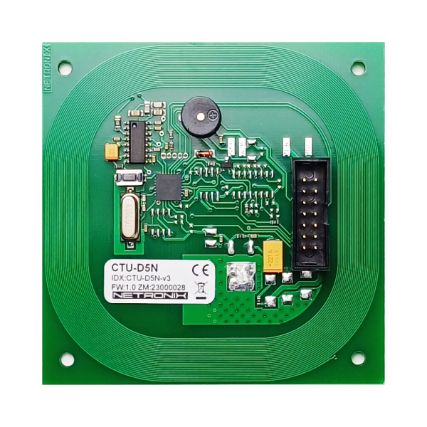 Moduł RFID, 125kHz, UNIQUE, HID, HITAG, Q5, RS232TTL, SPI, I2C, 1-Wire, buzzer